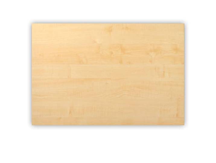 Bümö Tischplatte 120x80 cm in Ahorn, Schreibtischplatte aus Holz, Holzplatte, Spanplatte Kratzfest beschichtet, ABS-Kante, 120 kg Tragkraft für DIY Homeoffice Schreibtisch & mehr