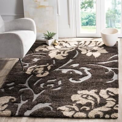 SAFAVIEH Florida Shag Hilde Floral 1.2-inch Thick Rug