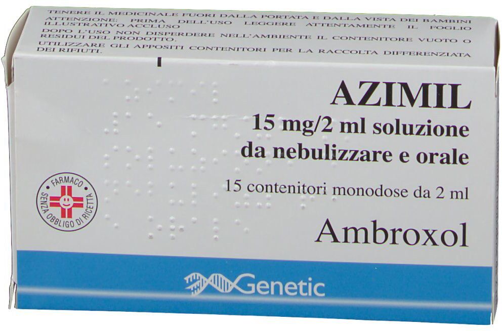 GENETIC SpA Azimil Soluzione da Nebulizzare e Orale, 15 contenitori