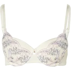 Tchibo - Bügel-BH mit Schale und Stickerei - Damen - Gr. 85B - creme