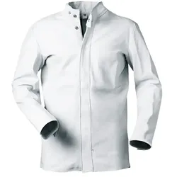 Rind-Vollleder Schweißer-Jacke "EDGAR" hellgrau - 3XL - grau