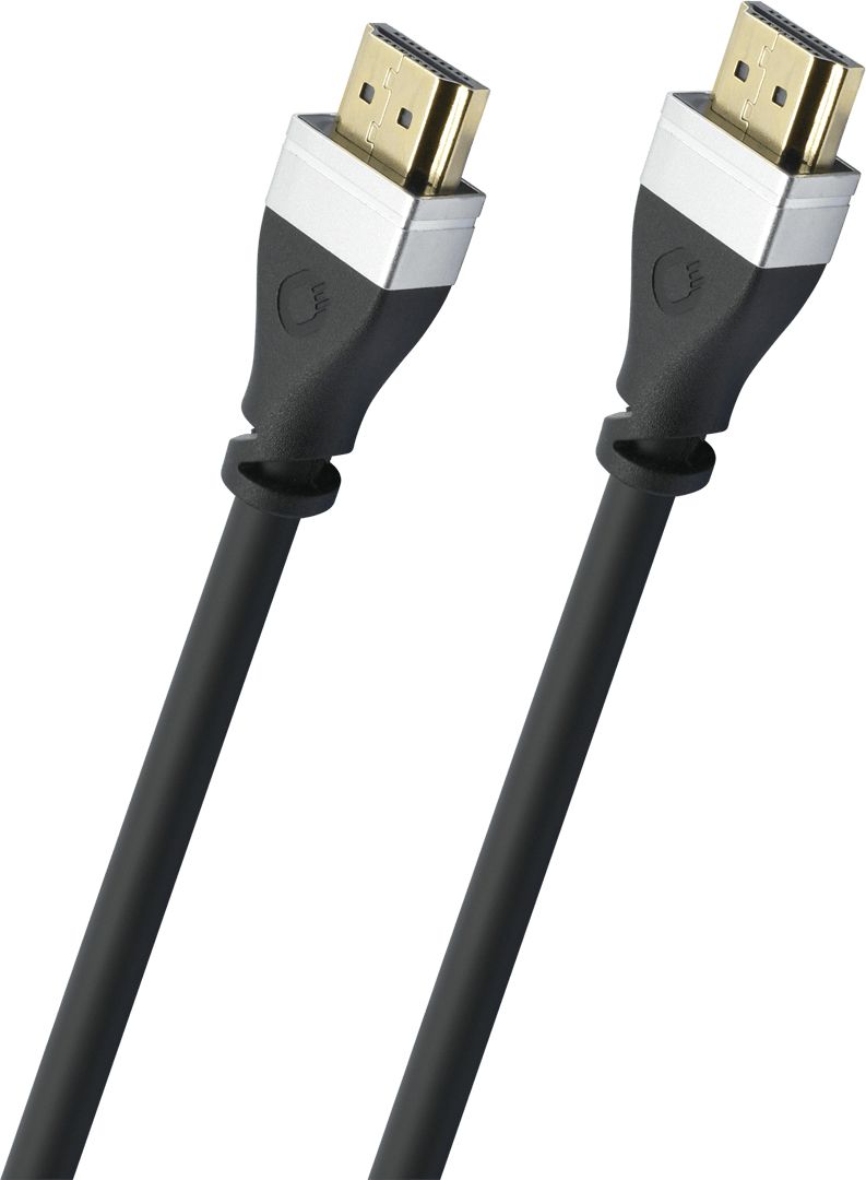 OEHLBACH SL UHS 48 Gbit/s Stecker Gerade HDMI auf HDMI Typ A (Standard) 1 m (Schwarz) 33100
