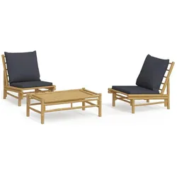 vidaXL, Gartenlounge, Dadenia (2x Stuhl + Tisch)