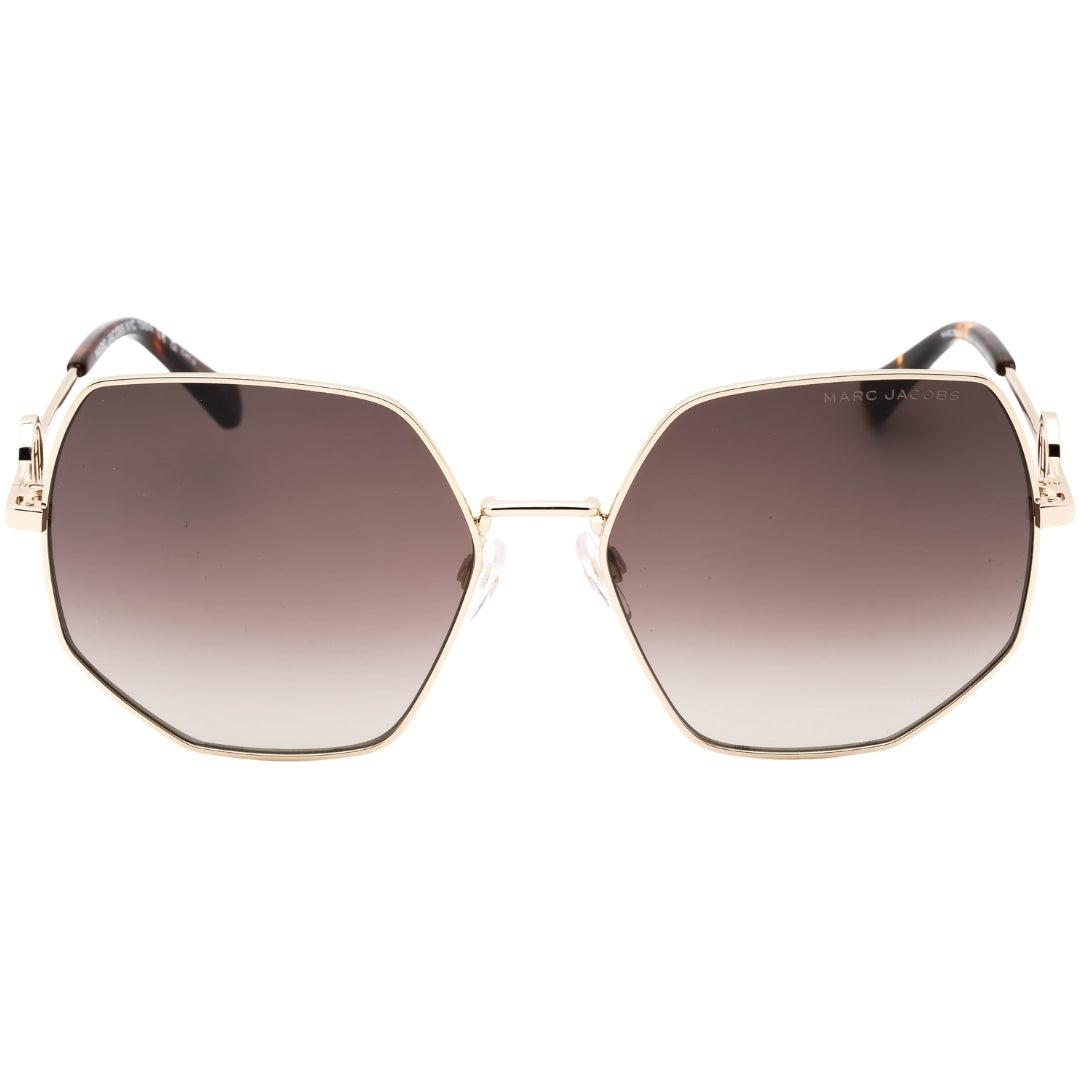 Marc Jacobs Havana beenuiteinden gouden zonnebril