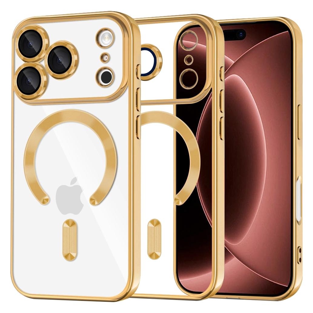 Techsuit - Luxury Crystal MagSafe - iPhone 18 Pro Max / iPhone 17 Pro Max - Gold (Apple iPhone 17 Pro Max, Apple iPhone 18 Pro Max) (72059944)