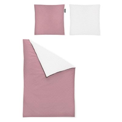 Wendebettwäsche IRISETTE "Jessica", rosa, B/L: 155cm x 220cm, 1 Stk., 1 Stk., Mako-Satin, B/L: 80cm x 80cm, 2 Stk., Mako-Satin, Obermaterial: 100% Baumwolle, Bettwäsche, Wendebettwäsche, zeitlose Instagram-Blogger-Kollektion