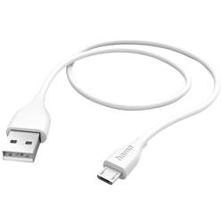 hama 00201587 Ladekabel, USB-A - Micro-USB, 1,5 m, Weiß