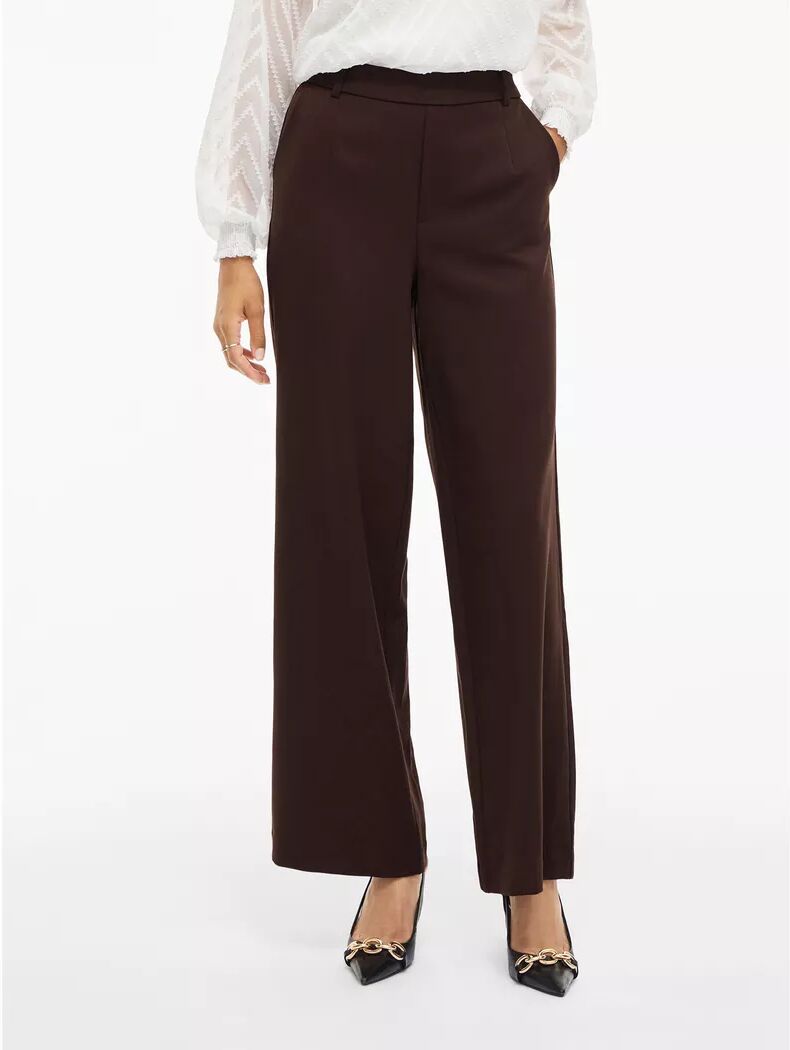 VILA - Lange Hose, Loose Fit, für Damen, Dunkelbraun, Größe 38