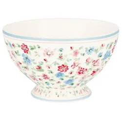 GreenGate French Bowl Medium Louisa white, 6 cm, Ø 10 cm