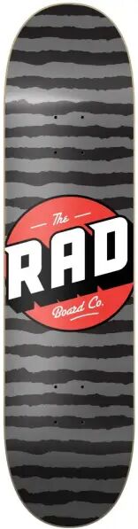 RAD Skateboards Skateboard Deck RAD Stripes Logo (8" - Grey)