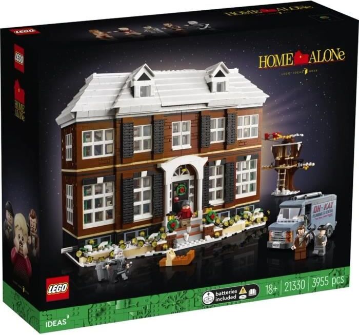 LEGO Ideas Home Alone Set 21330, Kevin McCallister Haus Modell, Exklusiv Cdiscount, Bauset für Erwachsene