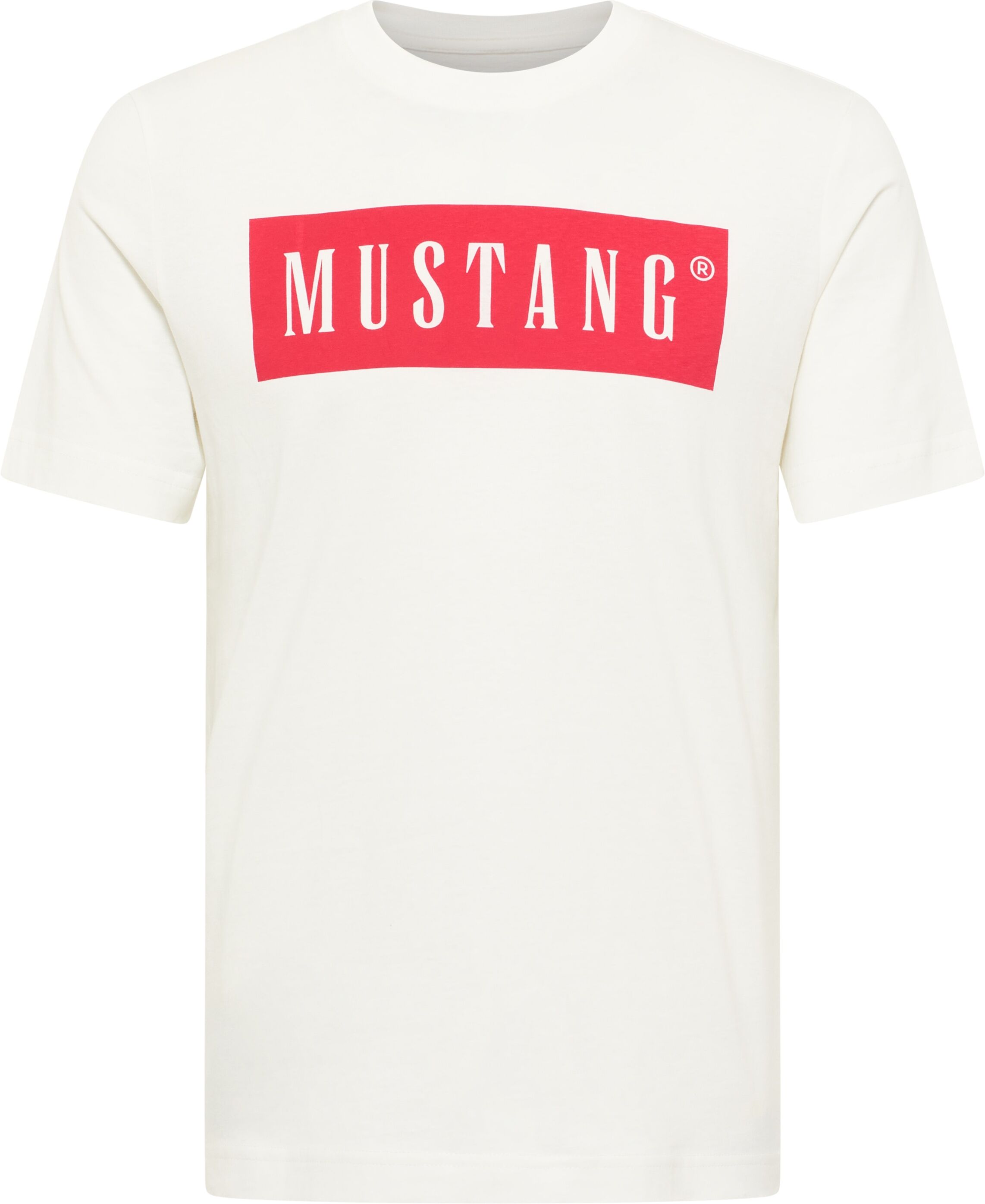 Print-Shirt MUSTANG "AUSTIN", Herren, Gr. 5XL, beige (cannoli cream), Jersey, Obermaterial: 100% Baumwolle, Rundhals, Shirts Print-Shirt
