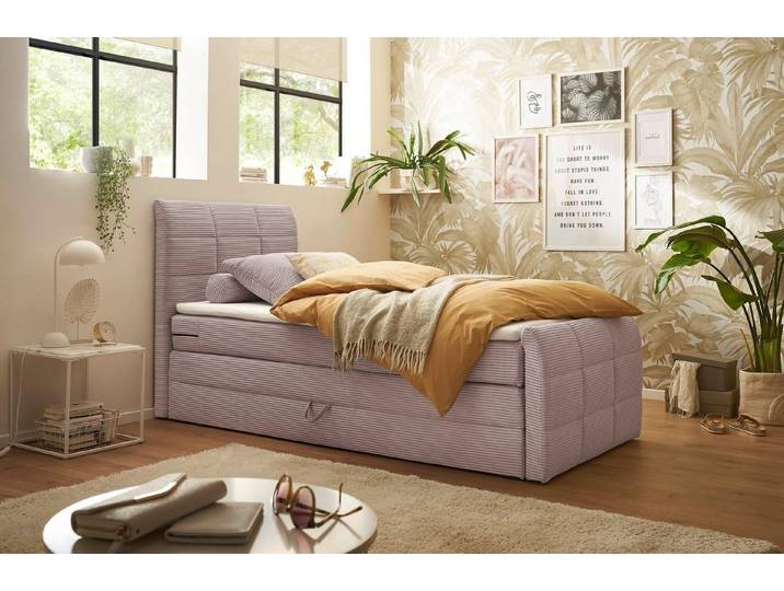 ED EXCITING DESIGN Boxspringbett Bolivia, harte Seite mit Kokosmatte, weiche Seite mit Filzabdeckung