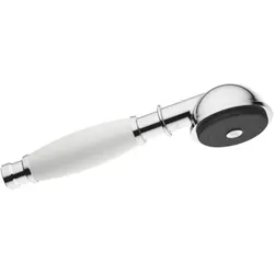 Dornbracht Handbrause 28002970-00 chrom, Metall, Porzellangriff weiß
