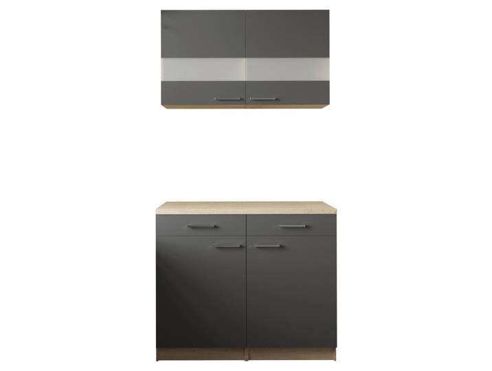 BUFFET Merle Grau/Eiche Dekor B:100cm