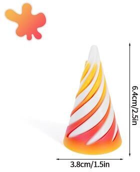 Uplift Essentials 3D Printed Rotating Impossible Pyramid & Spiral Cone High Definition Kinetic Fidget Toy style 10