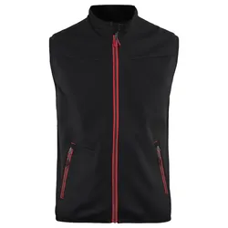 Softshell-Weste "3850" - 4XL - schwarz/rot