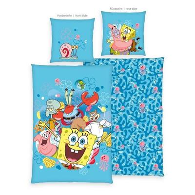 Klaus Hering 4475210050 - Spongebob Bettwäsche, Spongebob, 80x80+135x200 cm