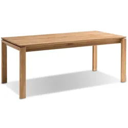 MAISON Esstisch mit Auszug Milwaukee 180/280 x 90 cm Holz Braun Eiche