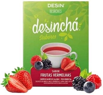 Desinchá Infusão com Sabor a Frutos Vermelhos 10 saquetas