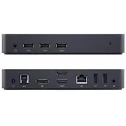 Dell D3100 (Docking Port, 4 Ports), Dockingstation + USB Hub, Schwarz