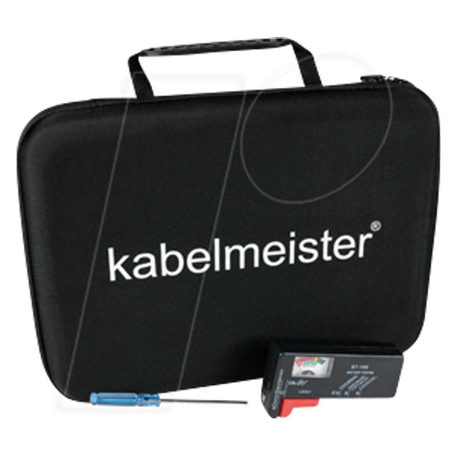 Kabelmeister Batterie Case für Batterien/-Akkus inkl.Tester (CASE-BAT01)