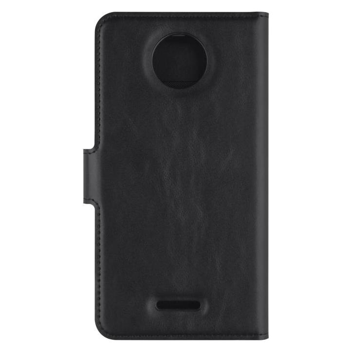 Key Core Slim Wallet - Flipomslag til mobiltelefon - polyurethan - sort - for Motorola Moto C Plus (Motorola Moto C Plus) (KCW40-MCPBL)