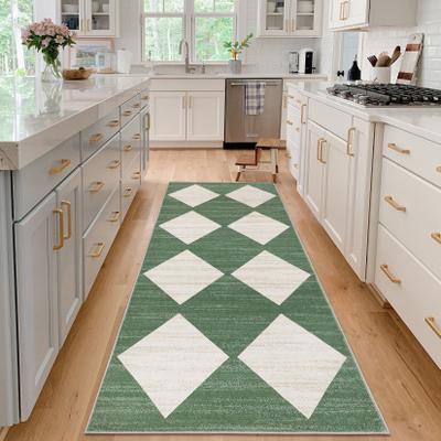 Garvee Modern Distressed Diamond Geometric Area Rug
