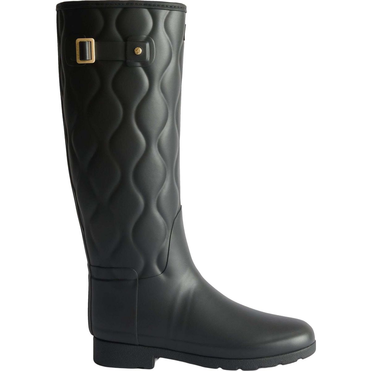 Hunter Womens Originals Refined Tall Onion Quil black (BLK) 9 HFRW0015252-BLK-9
