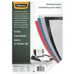 Fellowes 100 transparente Deckblätter A4 »Futura« 280 μm PP matt