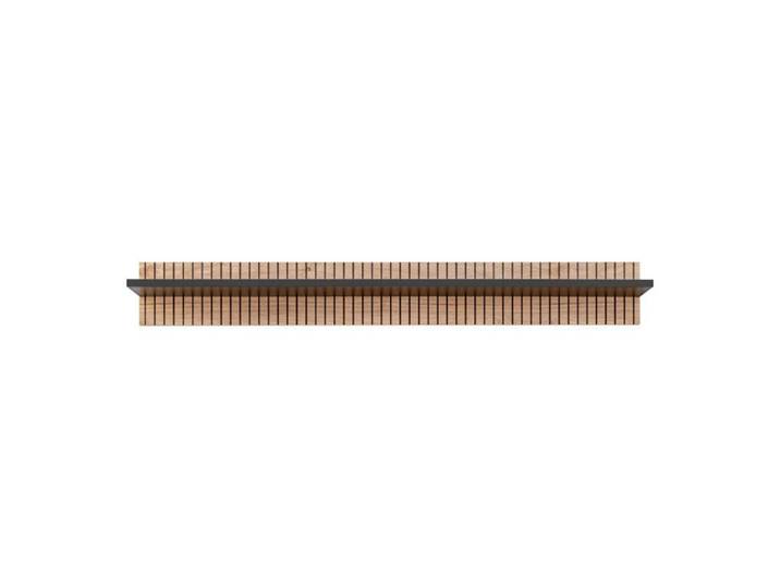 Etagères et bibliothèques - Etagère murale  Liam  en bois - Beige-noir - L 160 x H 20 x P 25 cm