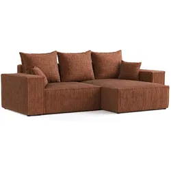 ECKSOFA SENSO mit Schlaffunktion Kupfer im Tilia Stoff