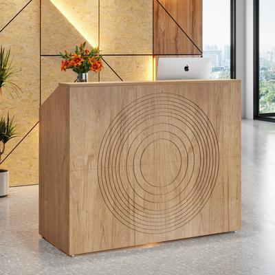 BLUEBELL 47 Inch Office Table with Cable Grommet, Reception Desk for Checkout, Lobby
