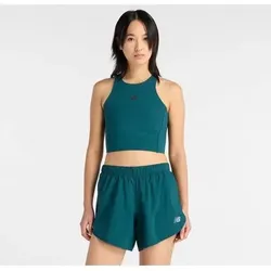 NEW BALANCE Damen T-Shirt RC Elite Storage Crop Tank, Größe L in Grün 6178