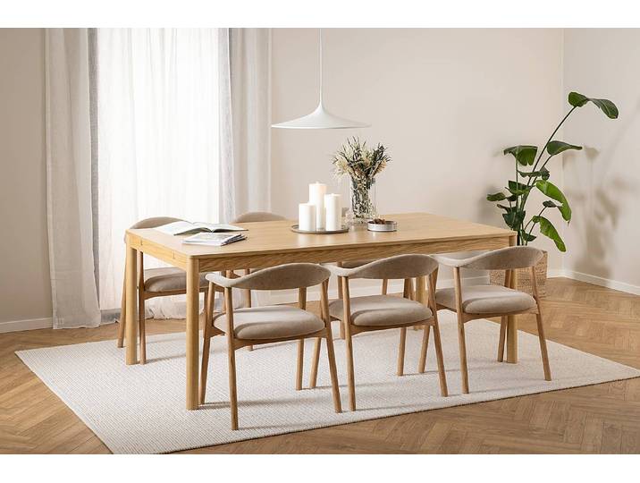 Table extensible Kaboza 200 x 75 x 100cm Marron