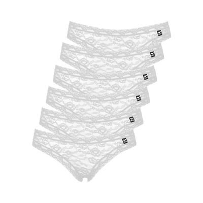 Minislip LIKE IT "6er Pack Minislip Lisa", Damen, Gr. L, weiß, Obermaterial: 100% Polyamid PA., Unterhosen