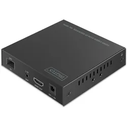 Digitus HDMI Fiber KVM IP Receiver, 4K/60Hz, KVM Switch, Schwarz