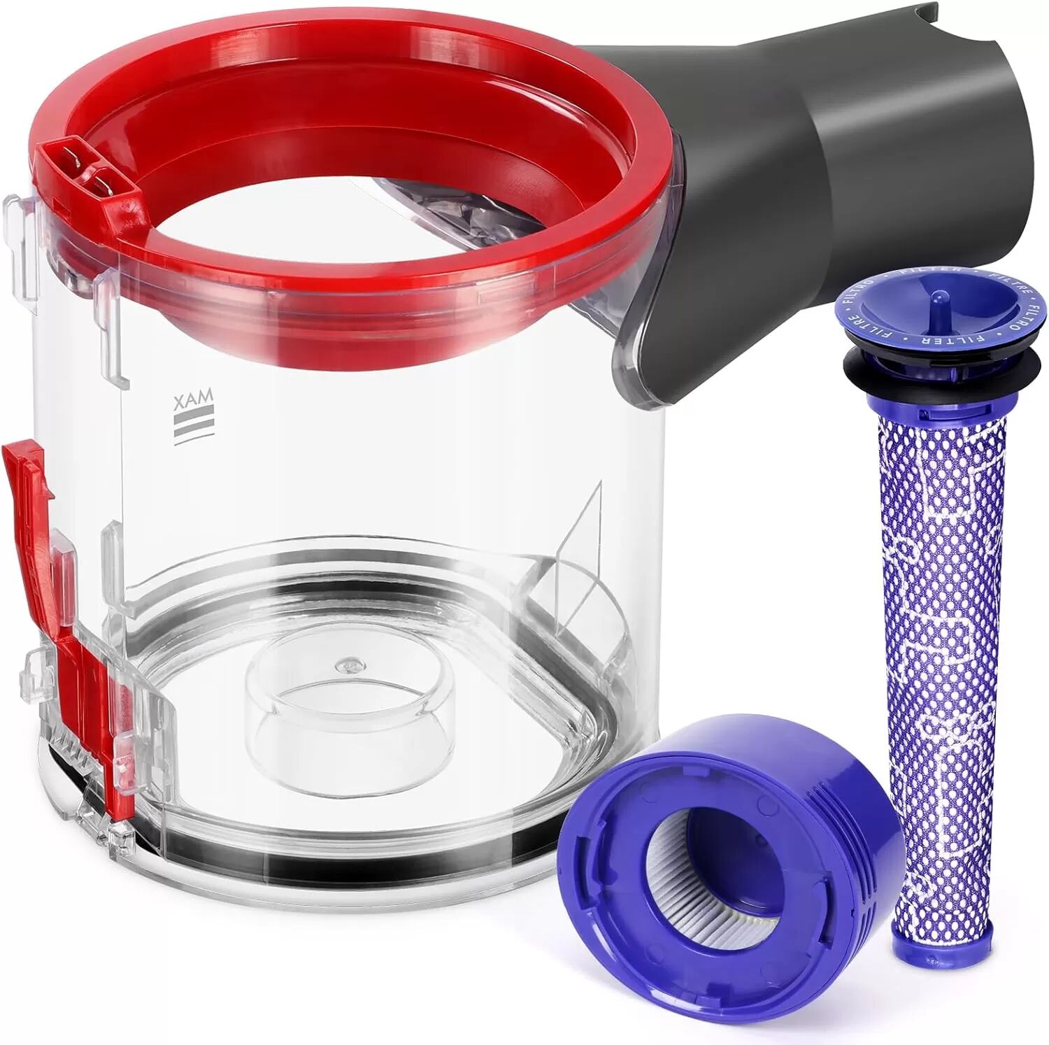 INF Dyson V8 Staubbehälter mit Filterersatz