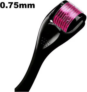 Inspire Curations 540 Titanium Derma Roller 0.25mm Microneedling Roller For Face Scalp And Beard Care 0.75mm