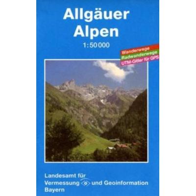 Allgäuer Alpen 1 : 50 000, Karte von , LVA Bayern, 978-3-86038-011-6
