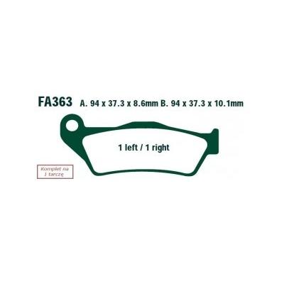 EBC Brakes Bremsbelagsatz FA363 Bremsbeläge,Bremsklötze,Bremssteine,Bremsbeläge & Bremsbelagsatz,Bremsklötze & Bremsbelagsatz