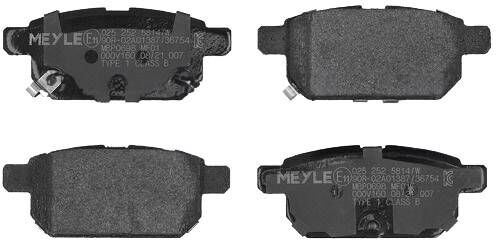MEYLE 025 252 5814/W Brake pad set