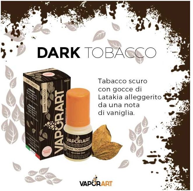 VaporArt IT Dark Tobacco Vaporart Liquido Pronto Da 10 Ml