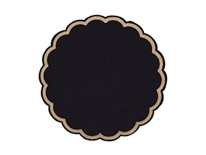 Untersetzer 9-Lagig 8X18 G/M2 + (26+15) G/M2 Ø9 Cm Schwarz Papiertuch - 250 Un.
