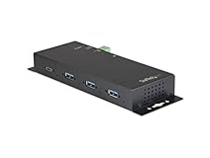 StarTech Hub USB-C 4 Ports 10Gbps, 3x Type-A 1x C, Metal (HB31C3A1CME) Industriel, Protection ESD, Alimenté par USB, Montable, Verrouillage a vis, Dock