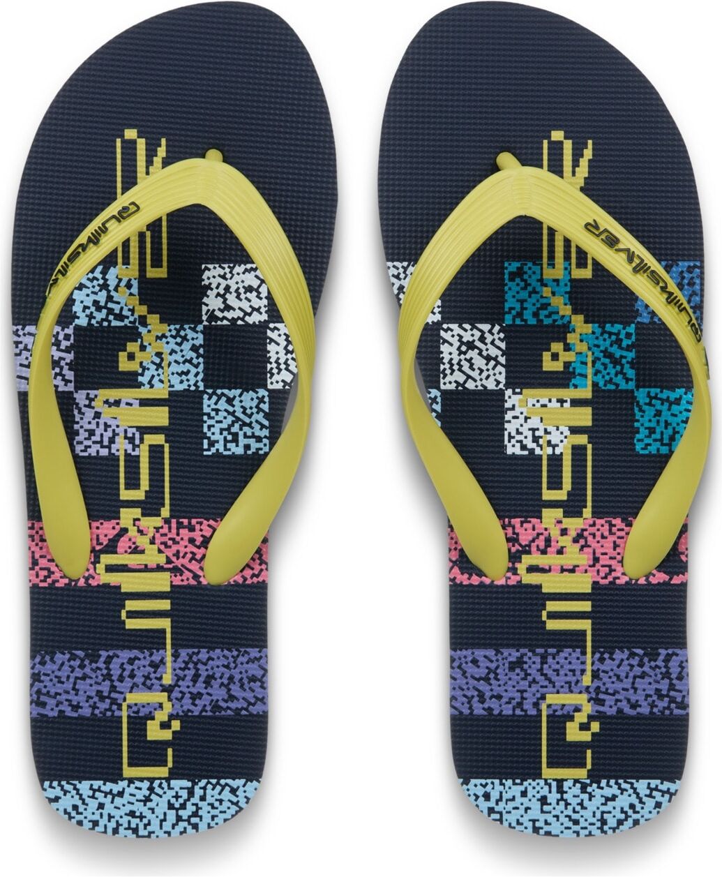 Sandale QUIKSILVER "Molokai Stripe", Herren, Gr. 7(40), bunt (next gen), Obermaterial: 100% Synthetik, Futter: 100% Synthetik, Laufsohle: 100% Schwammgummi., Schuhe Sandale next gen 7(40)