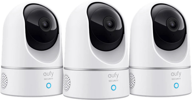 Anker eufy Indoor Cam 2K Pan & Tilt 3-Pack