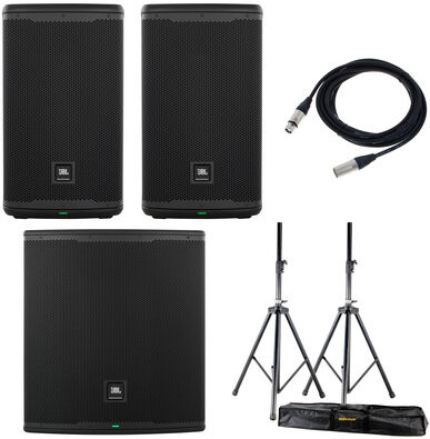 JBL EON710/718S Basis Bundle Noir