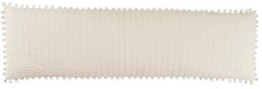 Audree Pom Pom Quilted Lumbar Pillow Cover - Ivory - Ballard Designs