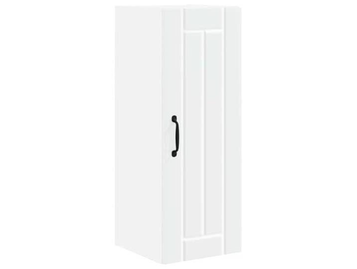 IBUQDDV Wandschrank Lucca White 30 x 31 x 80 cm Holzwerkstoff Minimalistisches Design, langlebiger Holzwerkstoff, moderner Küchenrahmen, rechteckige Innenform, zeitgemäße